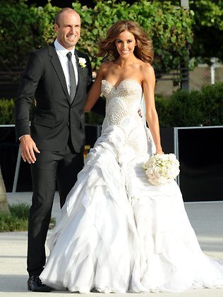 judd chris rebecca wedding twigley wife australian player football dress league stalking bridesmaids aton daily judds