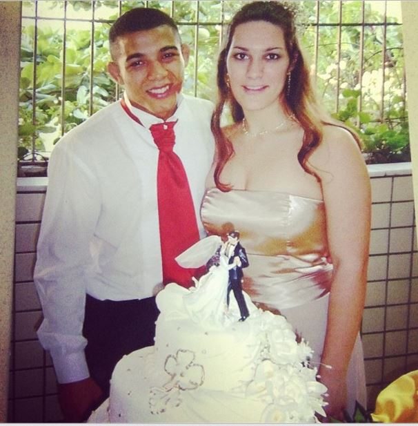 Jose Aldo wife Vivianne Perreira wedding