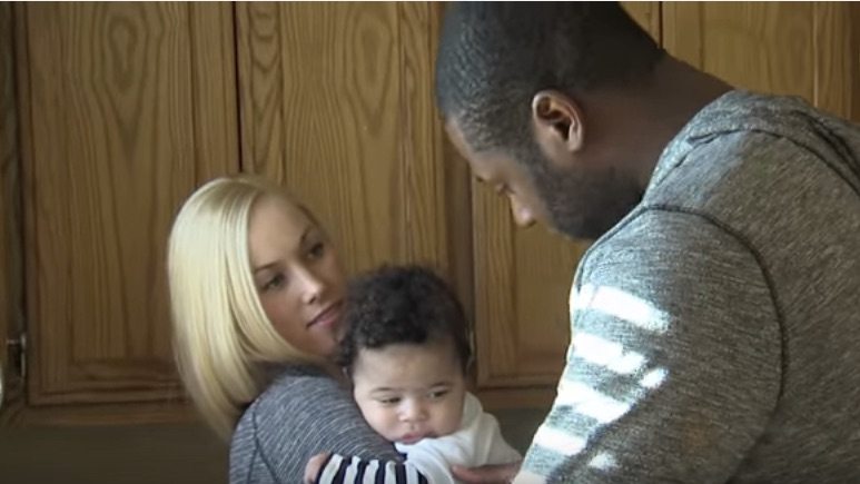 Lorenzo Cain with his wife Jenny Cain