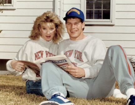 Lenny Dykstra of the New York Mets with his wife Terri Dykstra prior  Foto di attualità - Getty Images