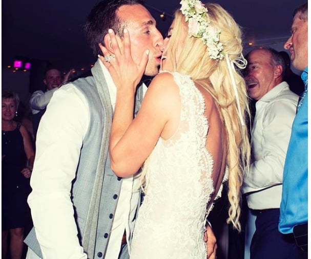 Atlantic Division forward Brad Marchand's wife, Katrina Sloane and