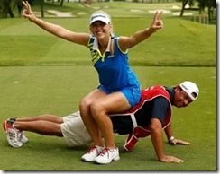 Jason Gilroyed Jessica Korda caddie pic