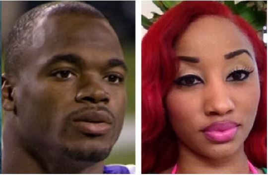 5 - Erica Syion is Vikings Adrian Peterson's Latest Baby mama [PHOTOS]