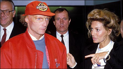 Husband and wife, Marlene Knaus and Niki Lauda 