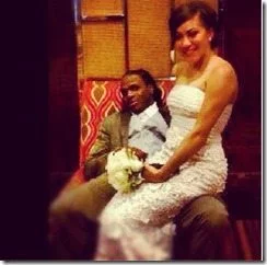 Jamaal charless Whitney Golden wedding pic