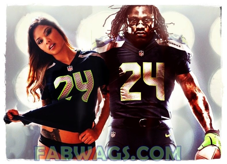 Romina Lombardo Foster 13 - Charmaine Glock- Seattle Seahawks Marshawn Lynch's Girlfriend