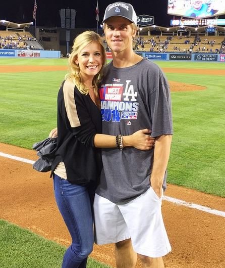 Baseball Wives and Girlfriends — Zack Greinke's wife Emily with their son  Bode.