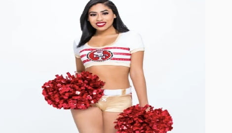 Kayla Morris 1 - Kayla Morris 49ers Kneeling Cheerleader