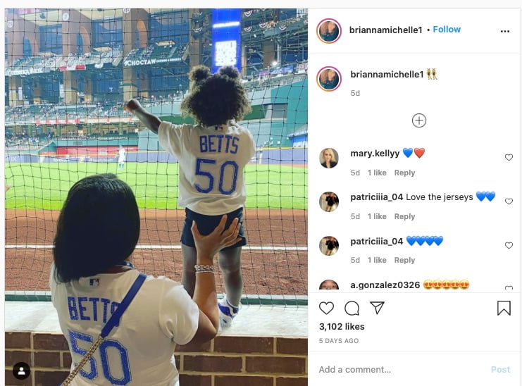 Baseball Wives and Girlfriends — Mookie Betts and Brianna Hammonds