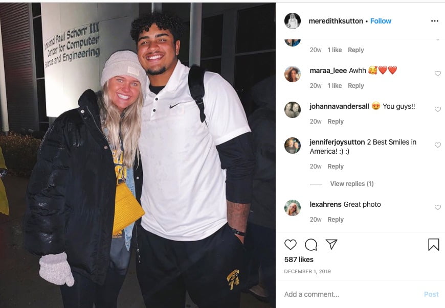 Meet Tristan Wirfs' girlfriend Meredith Sutton (Bio, Wiki)