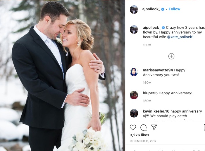 Who is Kate Newall? Meet The Beautiful Wife of A.J Pollock! - WTFoot