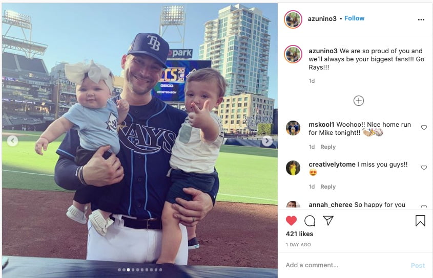 Seattle Mariners - A little 💤 is on the way. Congratulations to Mike,  Alyssa and the Zunino family. 📸: Alyssa Zunino on Twitter