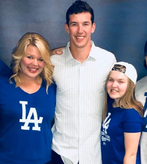 Walker Buehler and wife McKenzie Marcinek were seen leaving The Nice Guy  nightclub in West Hollywood 